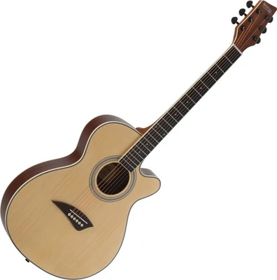 Guitare acoustique Rocktile WSC-50C-NT Slim Line Concert Western Natural Cutaway - Photo 1/4