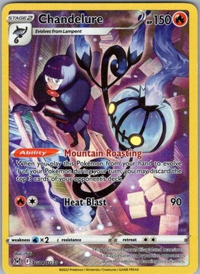 Chandelure TG04/TG30 Ultra Rare SWSH11: Lost Origin Trainer Gallery NM