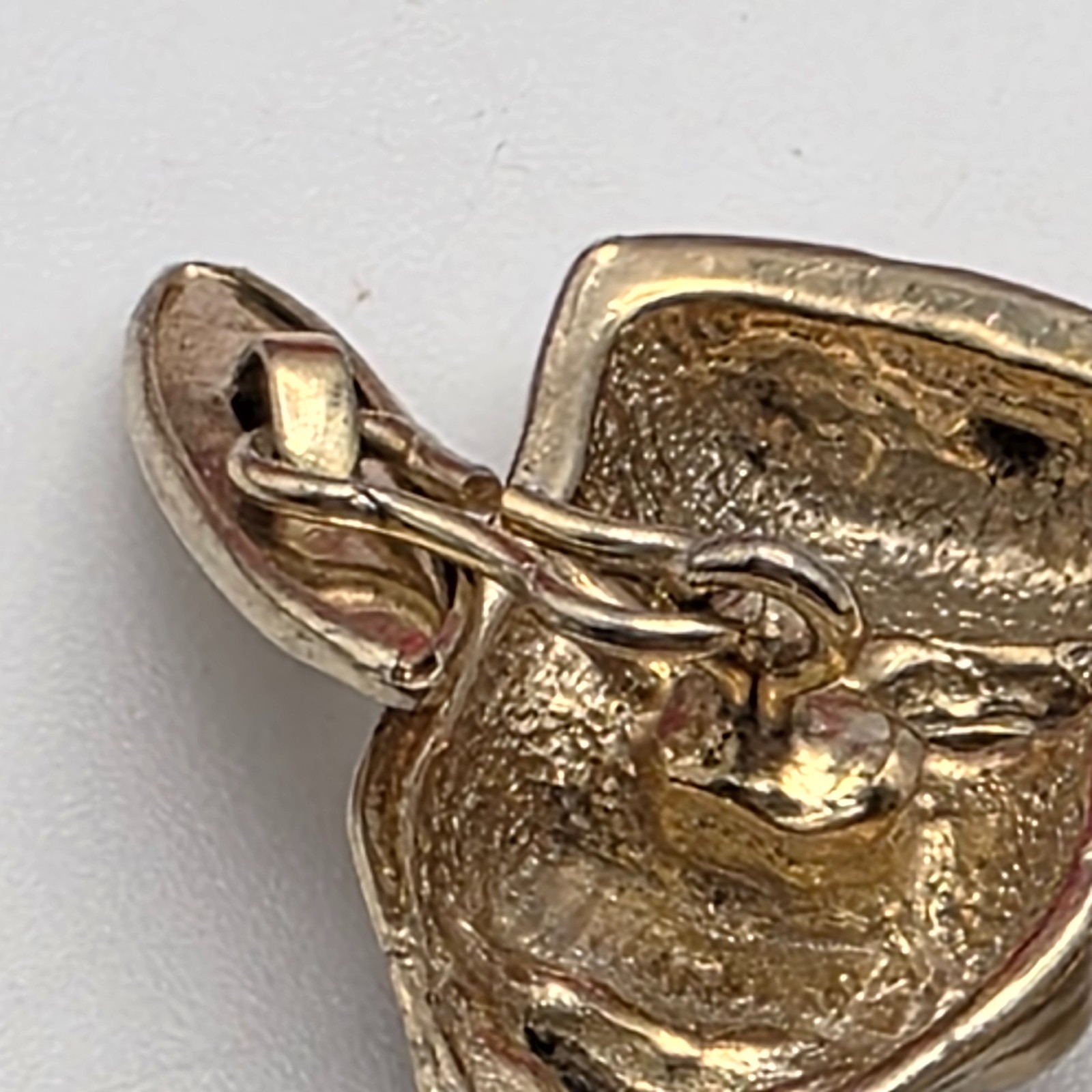 Comedy Tragedy Mask Cufflinks Solid Brass Vintage… - image 6