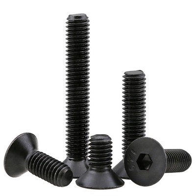 M3 M4 M5 M6 M8 M10 Senkkopfschrauben Innensechskant Schwarz Senkkopf Schrauben