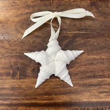 Vtg Margaret Furlong CATCH A FALLING STAR Bisque Porcelain Ornament Shells 1987