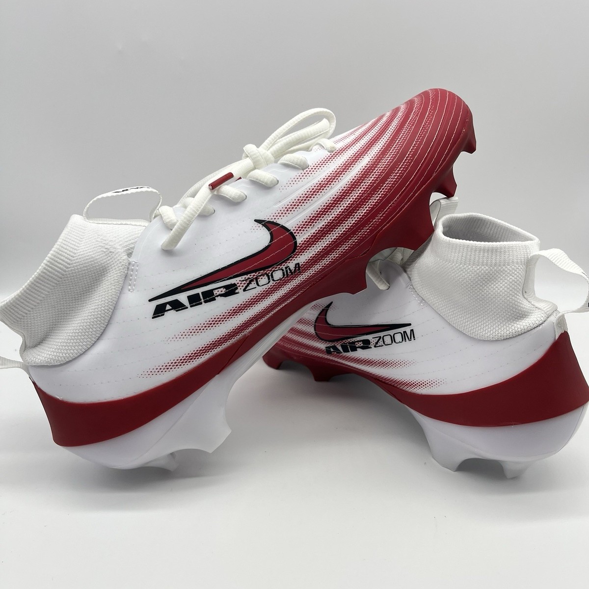 Nike Air Zoom Vapor 1 Football Cleats White Red Men display picture 2