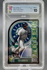 1999 Topps GALLERY OF HEROES #GH3 Ken Griffey Jr. STAINED GLASS Edge 10 Gem Mint