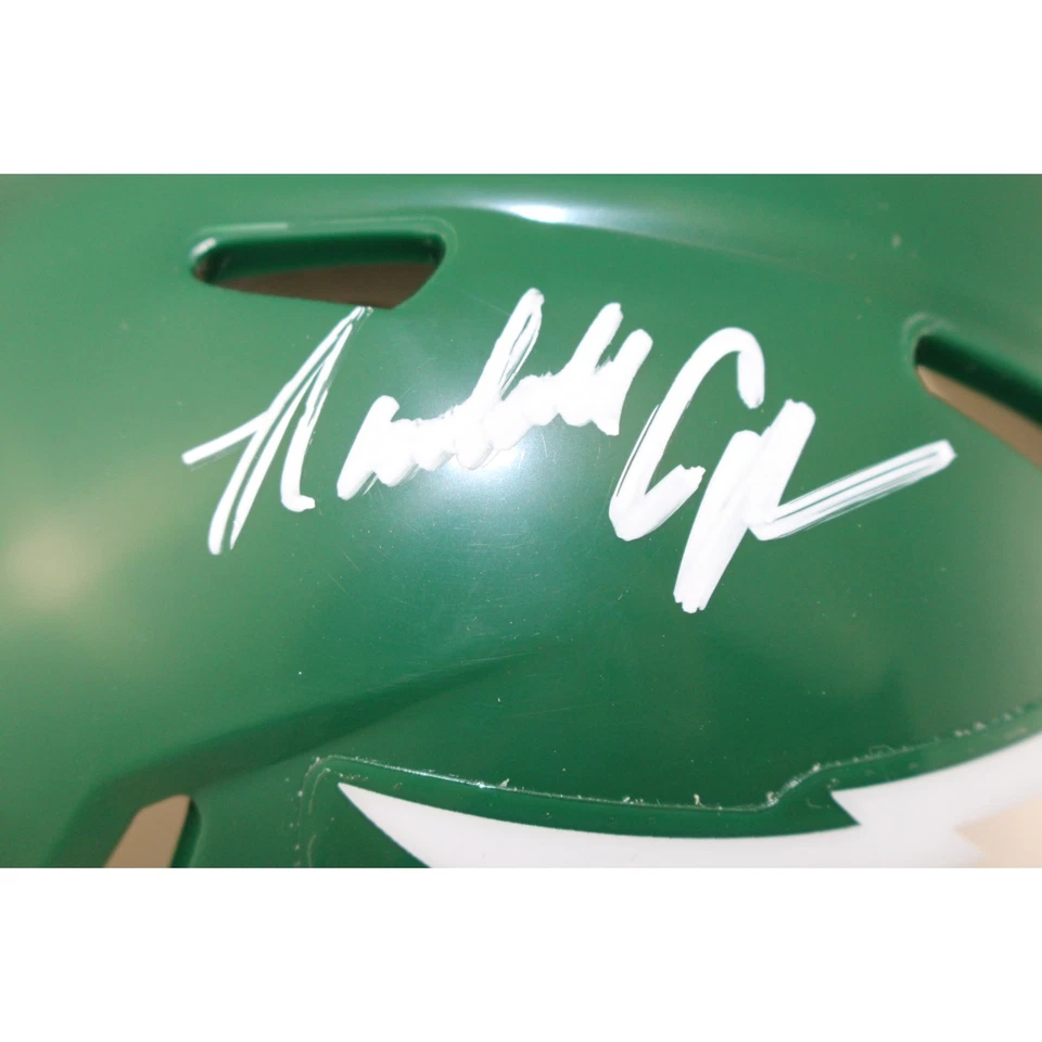 Minicasco autografiado por Randall Cunningham Philadelphia Eagles TB Beckett 53205 Foto 2 de 4