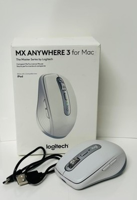 Logitech MX Anywhere 3 for Mac Wireless Mouse Pale Gray Open Box Tested
