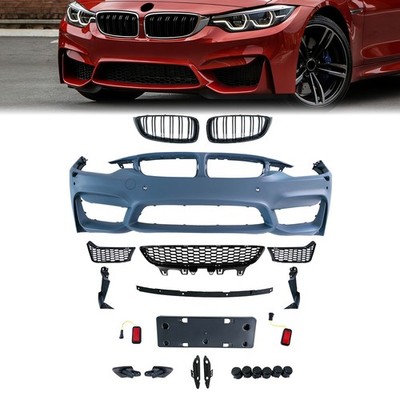 Front Bumper Cover W/ Grille Fit M4 Style For BMW 4Series F32 F33 F36 2014-2020
