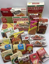 Vintage Pretend Kitchen GROCERY LOT Play Food boxes 27 pc