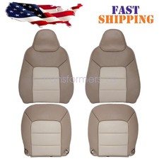 For 03-06 Ford Expedition Eddie Bauer Replacement Leather Seat Cover 2-tone Tan For 03-06 Ford Expedition Eddie Bauer Replacement Leather Seat Cover 2-tone Tan