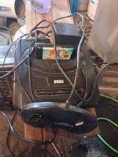 Sega Genesis 16-Bit Black Video Game Console with Power Cord Tested Working