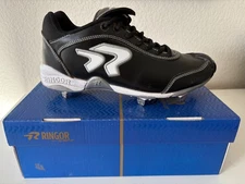 Ringor Softball Cleats Dynasty II Spike w/ Pitching Toe Women's Size 8