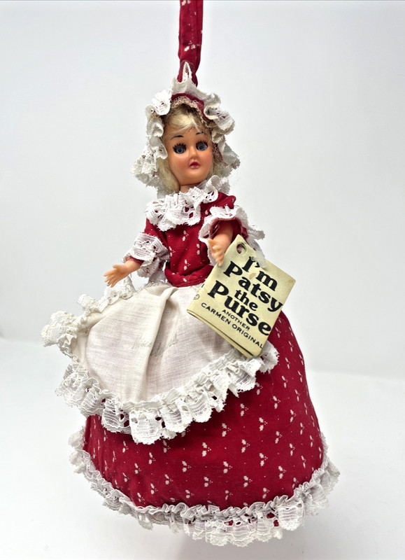 Carmen Originals Patsy the Purse New Orleans Vintage Doll / Purse Red