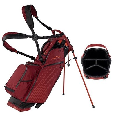 Sun Mountain H2NO Eclipse E3.5 Waterproof Stand Golfbag Black Garnet Inferno