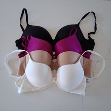 Victoria's Secret Bras Women's Size 34D Lot of 4 Underwire/ Tan Bra is Strapless