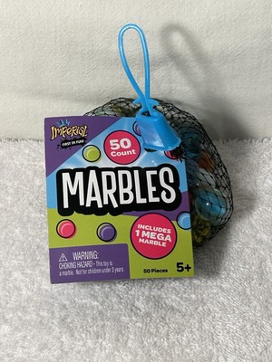 2019 Imperial Toy LLC. 50 Count Bag Of Marbles Includes 1 Mega Marble New In Bag