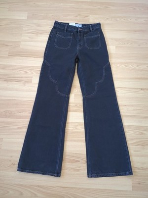 Nudie Jeans Women Schlagehose Holly Flare Western Cut Pants W27L32