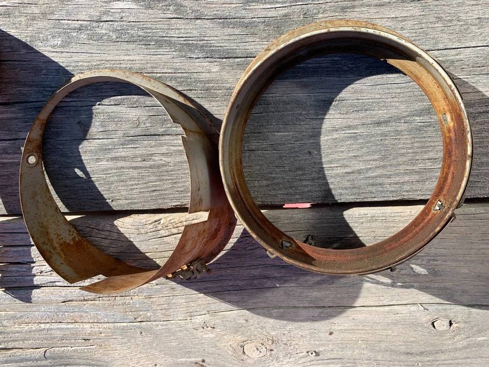 Par de cubos de faros Volkswagen Beetle 1955 1956 1957 - 1966 Hella Porsche 356 Foto 4 de 4