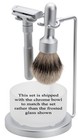 MERKUR FUTUR SHAVE SET #750 with chrome bowl, razor, stand and brush