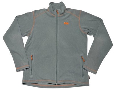 Helly Hansen Daybreaker Polartec Fleece Mens Size Medium Zip Up Blue Orange