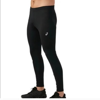 NWOT ASICS Men s small black running tights Essential Tights Size Large Mens