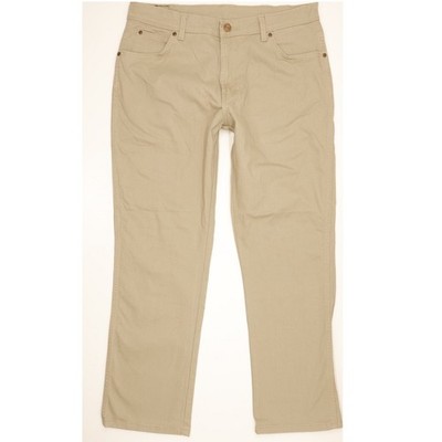 Wrangler Durable Quality  Herren Beige Straight Stretch Jeans W36 L30 (109530)
