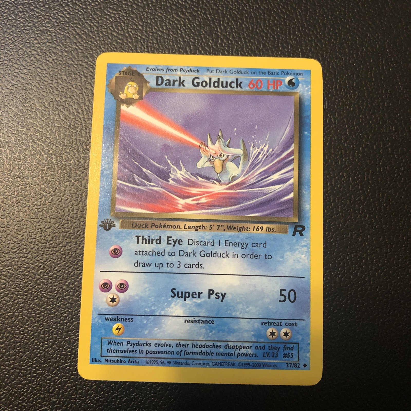 Dark Golduck 37/82 Team Rocket First Edition Pokémon Card Mint Condition