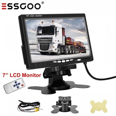 ESSGOO 7 Zoll Rückfahr Monitor Bildschirm TFT LCD HD Für LKW PKW Rückfahrkamera