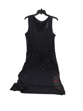 Tommy Hilfiger A29J1KRA Midi Elastic Waist Shift Dress, Navy, Sleeveless, L, NWT