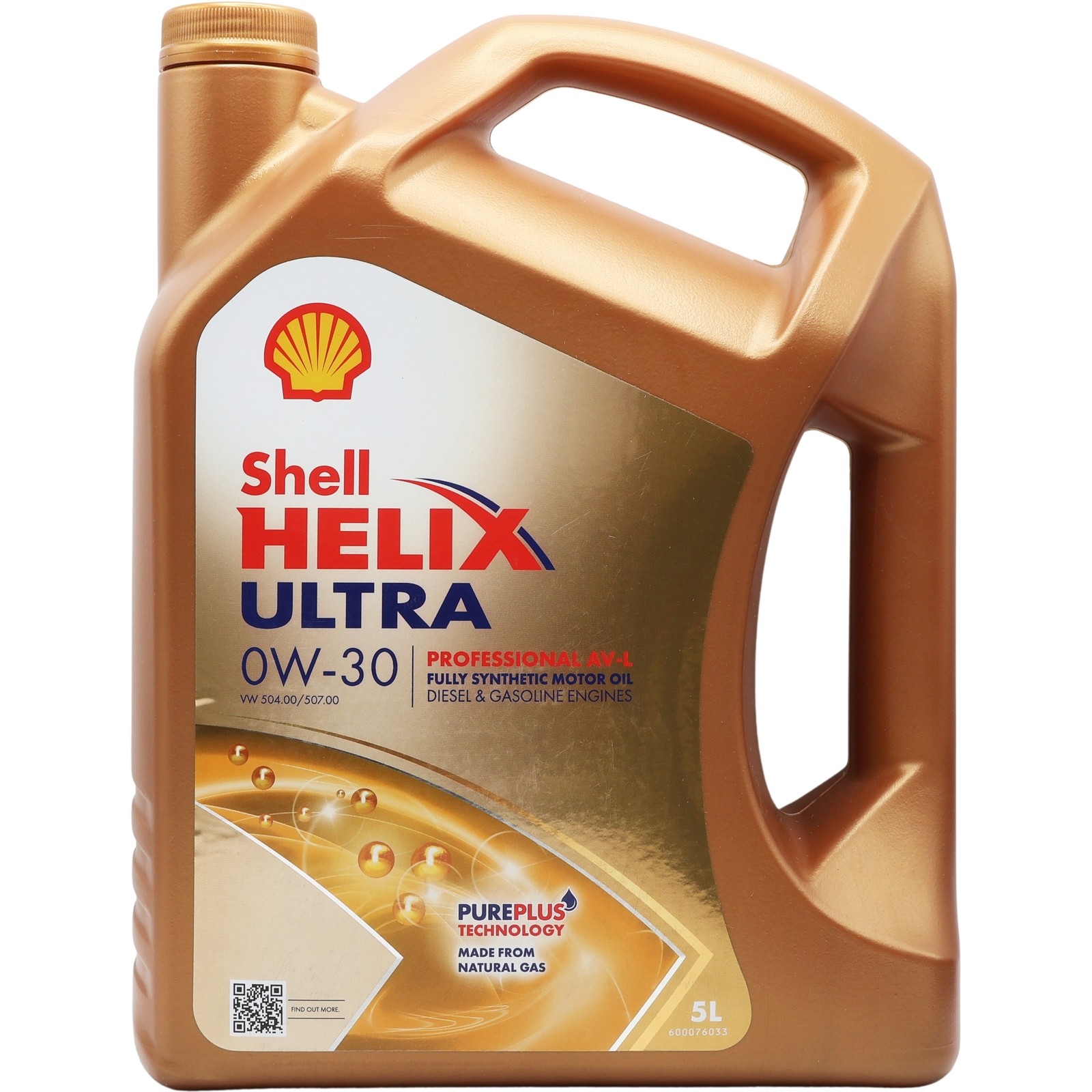 Shell Helix Ultra Professional AV-L 0W-30 0W30 Fully Synthetic Engine Oil - 5L
