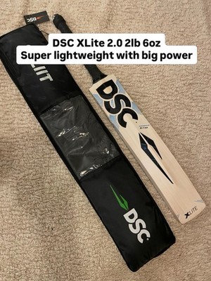 DSC XLITE 2.0 Grade 1 SH 2lb 6oz brandneuer leichter Cricketschläger mit Abdeckung UVP 450£