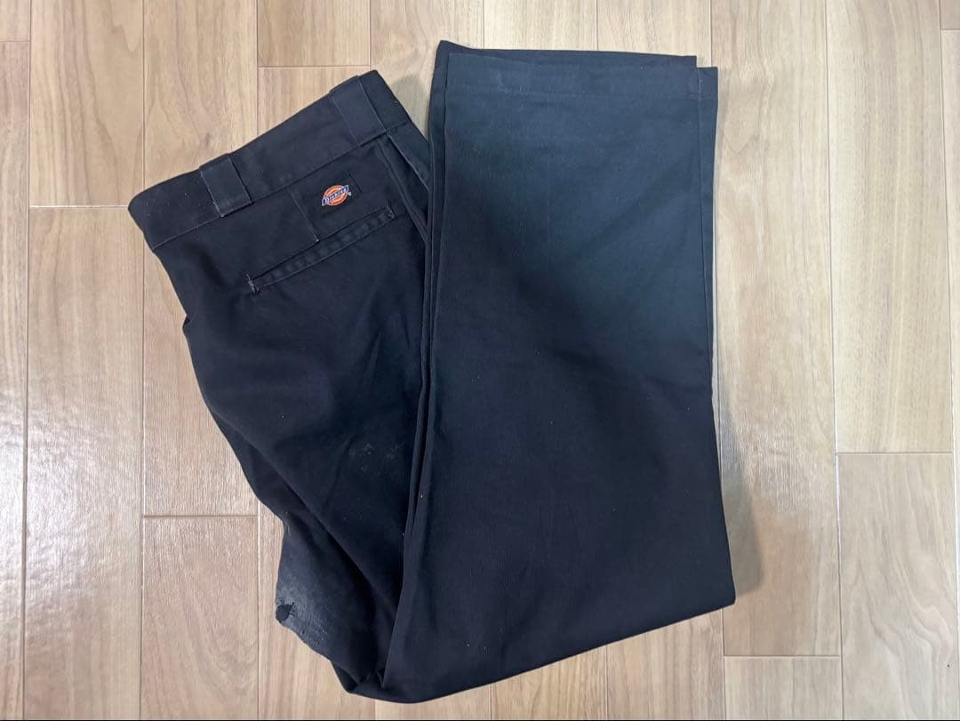 Dickies 874 Work Pants Mens Chino Black Size 36/2XL Cargo Workwear