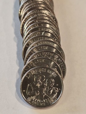 1 Roll Of (40) 2026-D Mayflower Quarters Circulated - From Roll Hunting