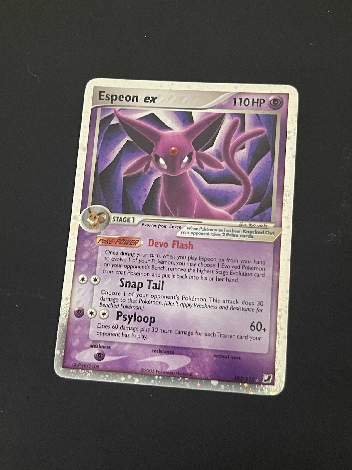 Espeon ex 102/115 Unseen Forces Holo MP
