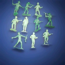 Set Rare 6Inch VTG US Green Army Men WWII Figures Tim-mee Toys Marx MPC Toy 6"