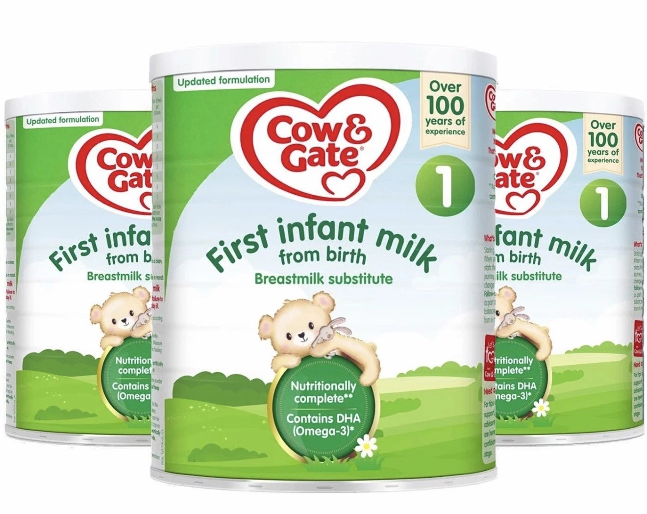 Cow & Gate First Infant Milk Stage 1 Birth Formula Powder Substitute Pack 3x700g
Opens in a new wind