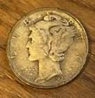 1929-D Mercury Dime VF Great Depression Era 90% Silver Denver Winged Liberty 10c