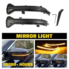 2PCS LED Side Mirror Lamp Turn Signal Lights For BMW 5 Series G30 G31 2017-2023