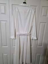 Halston white dress size 14