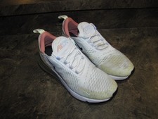 NIKE AIR MAX 270 WHITE SLAMON MENS 9.5 NICE USED CLEAN SNEAKERS see pics-details