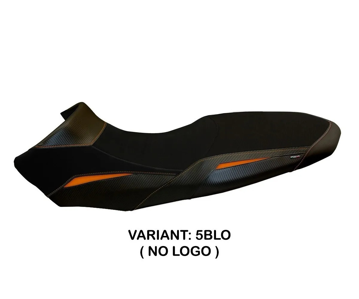 Seat saddle cover Lancy 2 Black-Orange TPZ KTM 1290 SUPER ADV R 2017 2020 iN