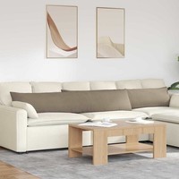 Sofa Kissen 2 Pcs Taupe 200 X 40 Cm Stoff