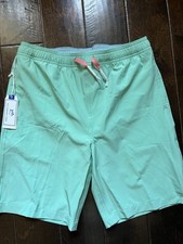 Southern Tide Boys Swim Trunks Shorts Green YXL 16 8  Inseam