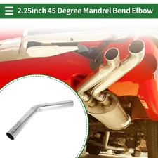 45 Degree Mandrel Exhaust Tube 2.25" OD 11.81" Leg Length T304 Stainless Steel