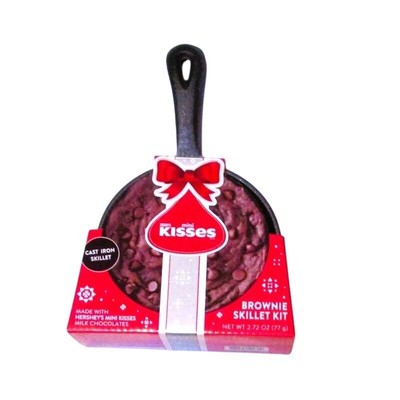 Hershey's Brownie Skillet Kit Mini Kisses Milk Chocolates 1 Serving 330 Calories