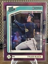 Tyler Black 2024 Panini Donruss Baseball Rated Prospect Purple Foil /99 #120