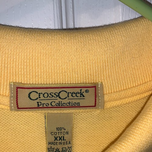 Cross Creek Men's Poppy Hills Polo Shirt Size XXL Yellow Pebble CA Beach Golf - Picture 5 of 6