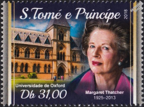 Oxford University Alumni Prime Minister MARGARET THATCHER Stamp (2018 ...