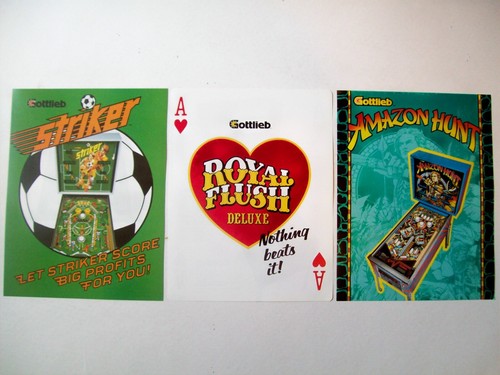 50 Coin-Operated Arcade Pinball Machine Flyers 1977 - 1997 ALL ORIGINAL - Picture 5 of 23