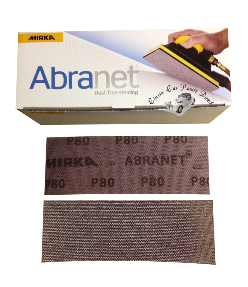 Mirka Abranet 70 x 198 Strips - P80, P120, P180, P320, P400 - Boxes of 50