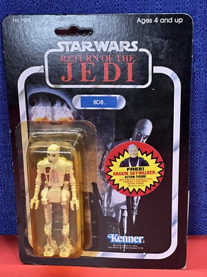 Star Wars 8D8 1984 - Unpunched mostly - Anakin Promo sticker both sides