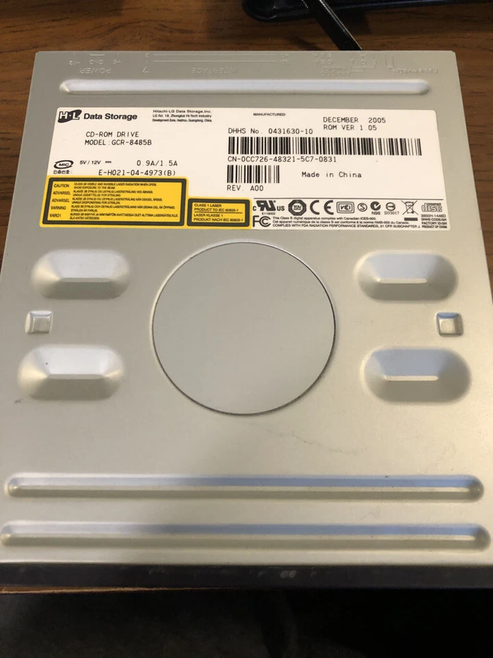 HL Data Storage IDE CD-ROM Optical Drive Model# GCR-8485B - Image 2 of 4